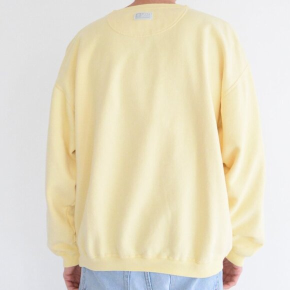 VTG Gear For Sports Big Cotton Yellow Oakland University Crew Neck Sweater XL - Picture 2 of 11